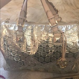 Gold Michael Kors Satchel bag l  speedy style